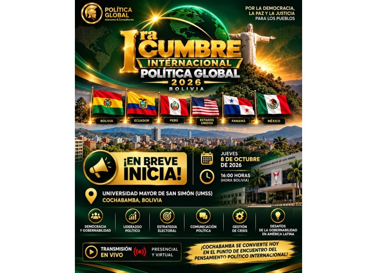 PRIMERA CUMBRE INTERNACIONAL POLITICA GLOBAL 2026